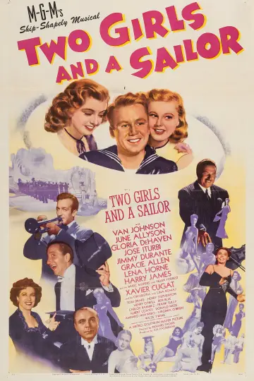 Постер до фильму"Two Girls and a Sailor" #1160625