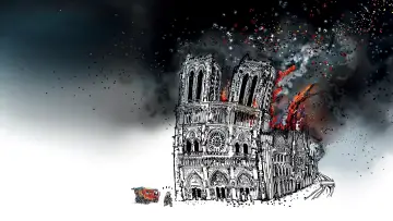 Задник до фильму"Notre-Dame brûle" #1026143
