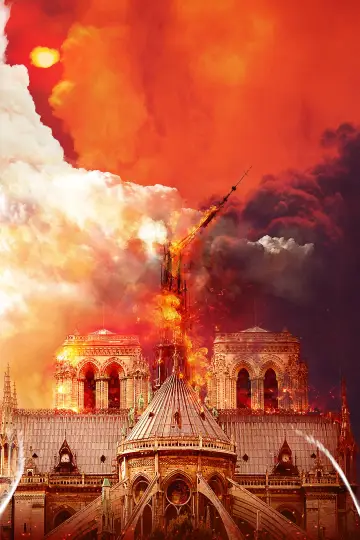 Notre-Dame brûle