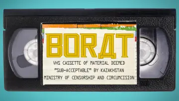 Задник до фильму"Borat: VHS Cassette of Material Deemed "Sub-Acceptable" by Kazakhstan Ministry of Censorship and Circumcision" #1065612