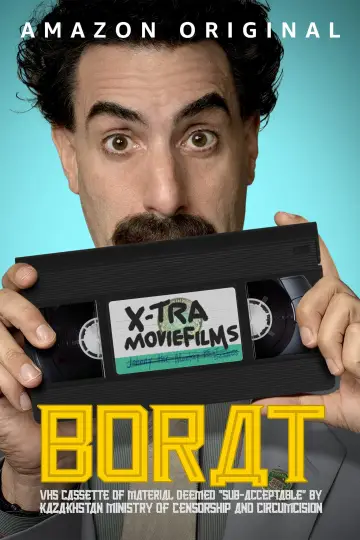 Постер до фильму"Borat: VHS Cassette of Material Deemed "Sub-Acceptable" by Kazakhstan Ministry of Censorship and Circumcision" #1065622