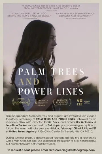 Постер до фильму"Palm Trees and Power Lines" #354696