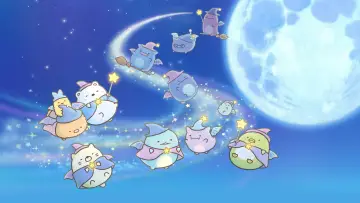 Задник до фильму"映画 すみっコぐらし 青い月夜のまほうのコ" #757343