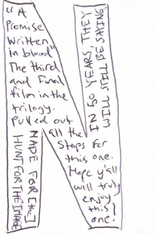 Постер до фільму "A Promise Written in Blood"