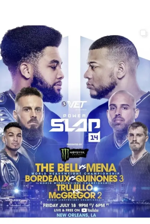 Постер до фільму "Power Slap 14: The Bell vs. Mena"