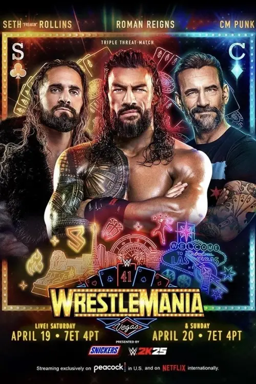 Постер до фільму "WWE WrestleMania 41: Saturday"