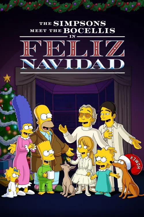Постер до фільму "The Simpsons Meet the Bocellis in "Feliz Navidad""