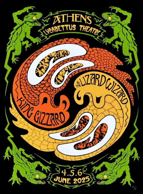 Постер до фільму "King Gizzard & The Lizard Wizard - Live in Athens 
