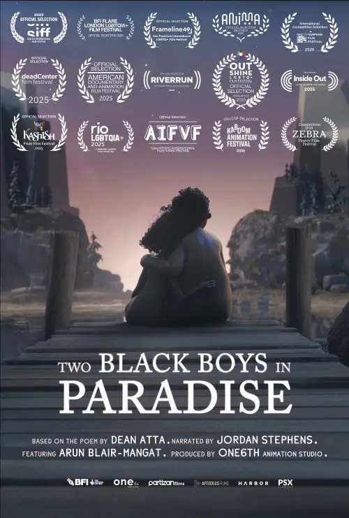 Постер до фільму "Two Black Boys in Paradise"