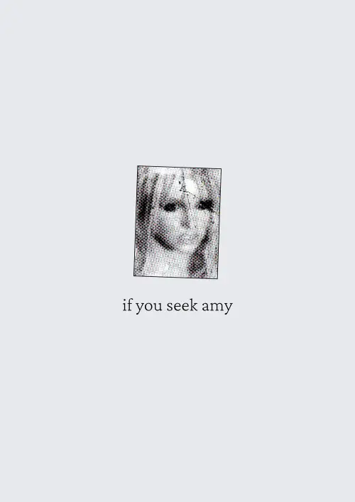Постер до фільму "if you seek amy"