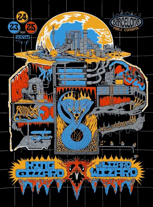 Постер до фільму "King Gizzard & The Lizard Wizard - Live in Barcelona 