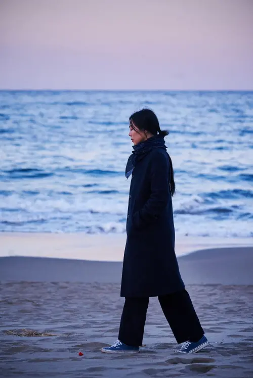 Постер до фільму "On the Beach at Night Alone"