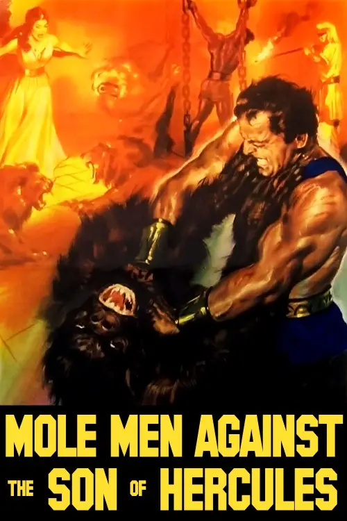 Постер до фільму "Mole Men Against the Son of Hercules"
