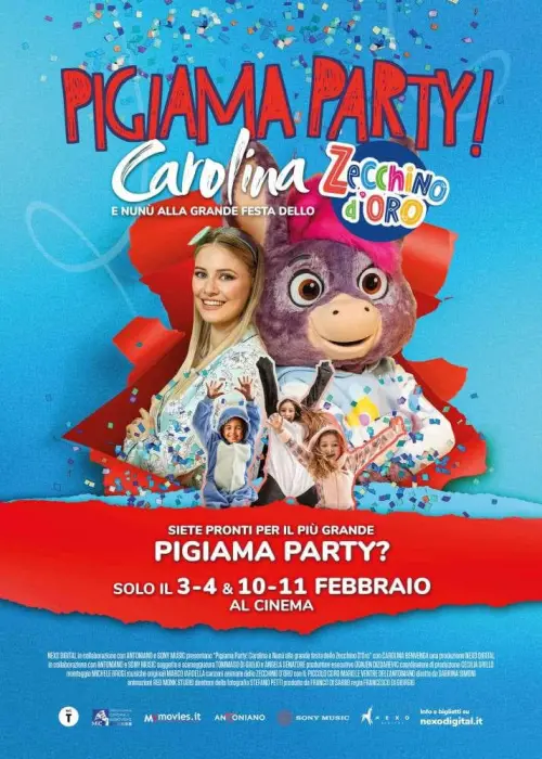 Постер до фільму "Pigiama Party! Carolina e Nunù alla grande festa dello Zecchino d