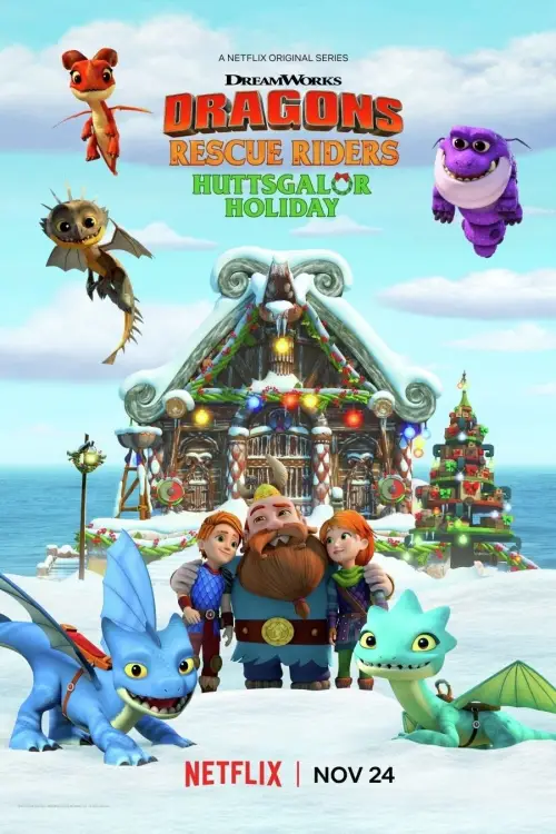 Постер до фільму "Dragons: Rescue Riders: Huttsgalor Holiday"
