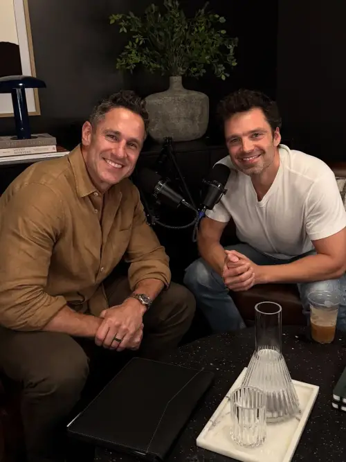 Постер до фільму "Stronger with Don Saladino - Sebastian Stan"