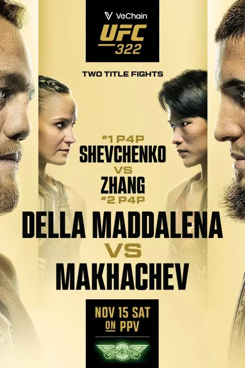 Постер до фільму "UFC 322: Della Maddalena vs. Makhachev"