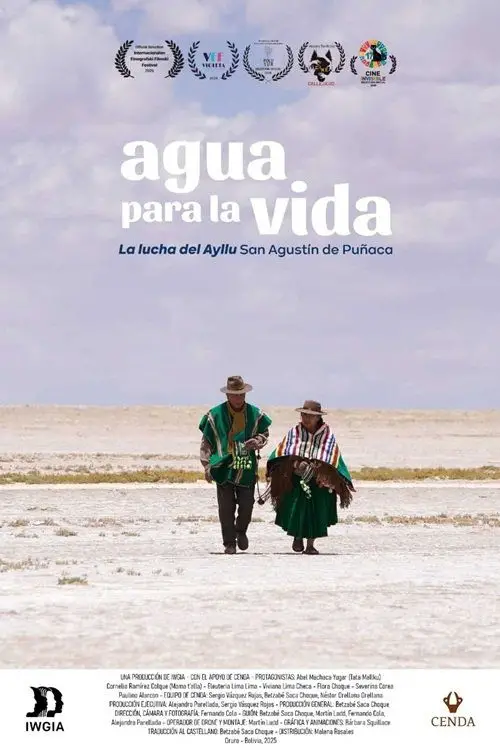 Постер до фільму "Agua para la vida. La lucha de Ayllu San Agustín de Puñaca"