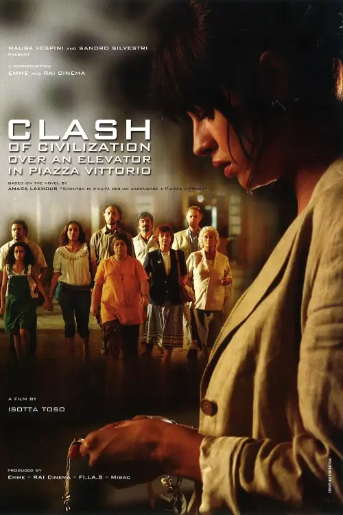 Постер до фільму "Clash of civilization over an elevator in Piazza Vittorio"