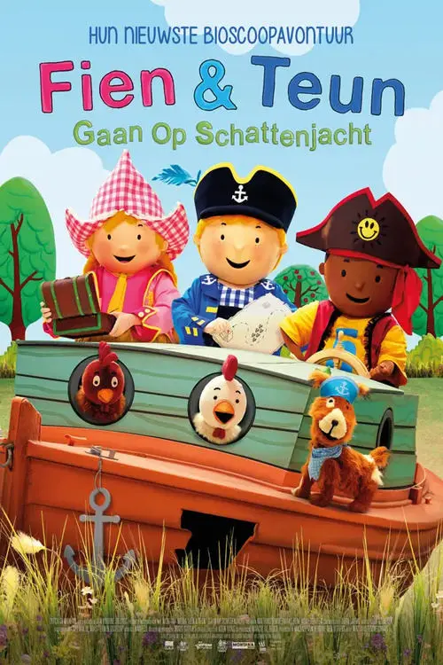 Постер до фільму "Fien & Teun: Gaan op schattenjacht"