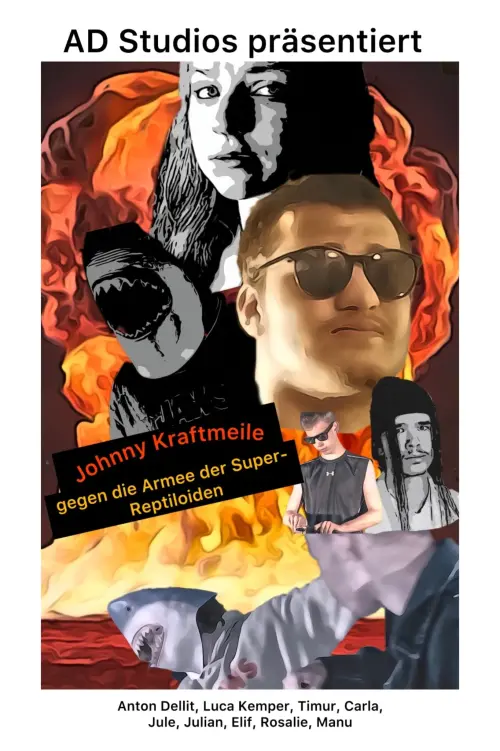 Постер до фільму "Johnny Kraftmeile vs the army of super-reptiloids"