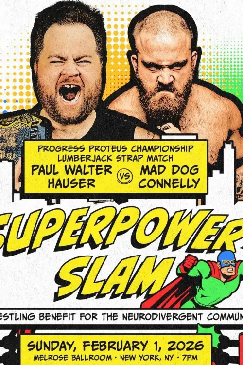 Постер до фільму "Orange Crush & JCW: Superpower Slam 2026"