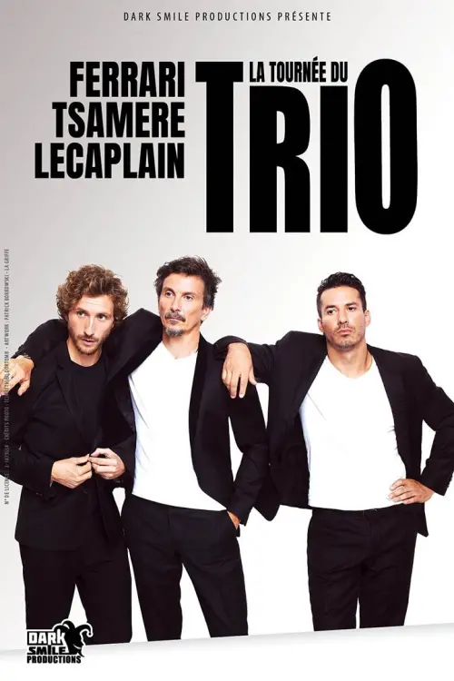Постер до фільму "Ferrari Tsamère Lecaplain : Le trio en direct au cinéma"