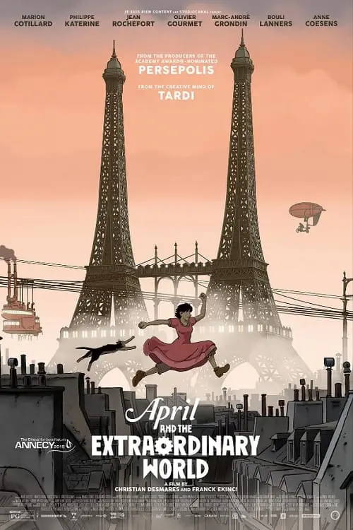 Постер до фільму "April and the Extraordinary World"
