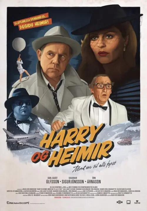 Постер до фільму "Harry & Heimir: Murders Come First"