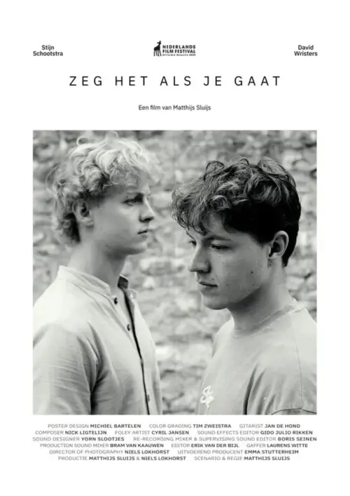 Постер до фільму "Zeg het als je gaat"