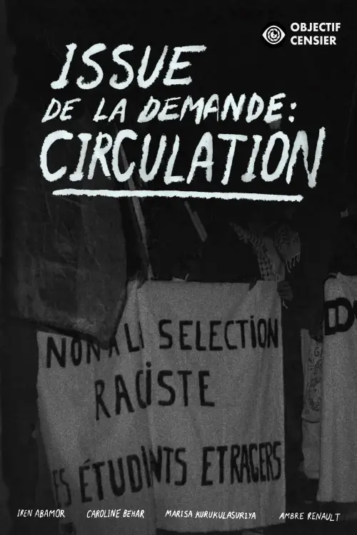 Постер до фільму "Issue de la demande : Circulation"