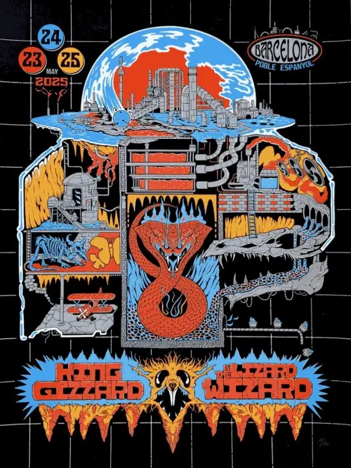 Постер до фільму "King Gizzard & The Lizard Wizard - Live in Barcelona 