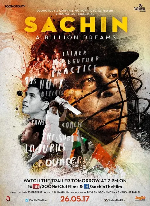 Постер до фільму "Sachin: A Billion Dreams"