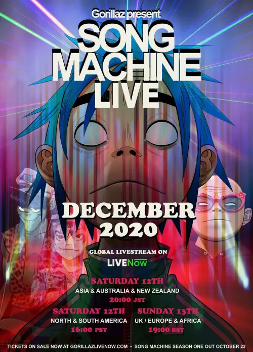 Постер до фільму "Gorillaz Present: Song Machine LIVE"