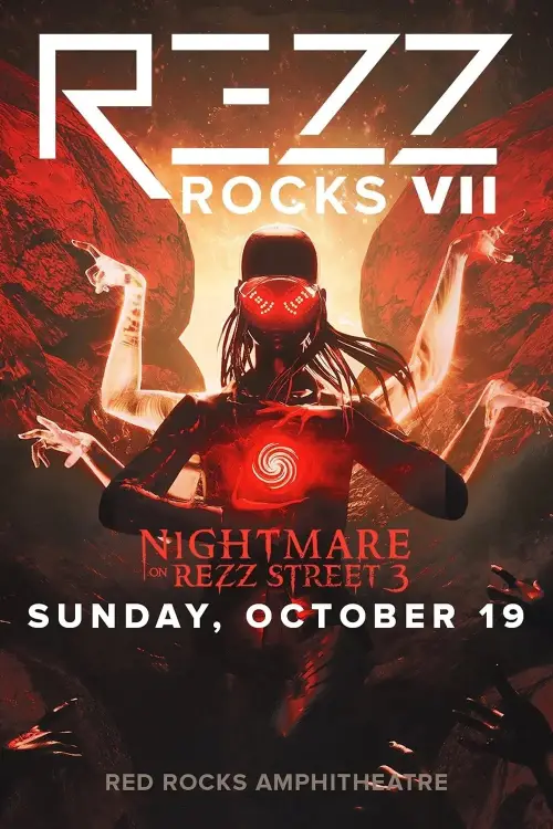 Постер до фільму "REZZ: Nightmare On Rezz Street, Live at Red Rocks Amphitheatre 2025"