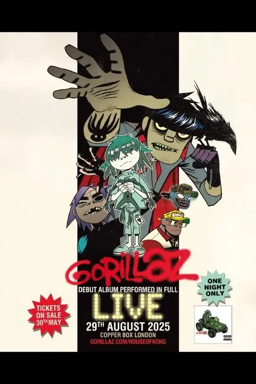 Постер до фільму "Gorillaz Live (YouTube Music Nights)"