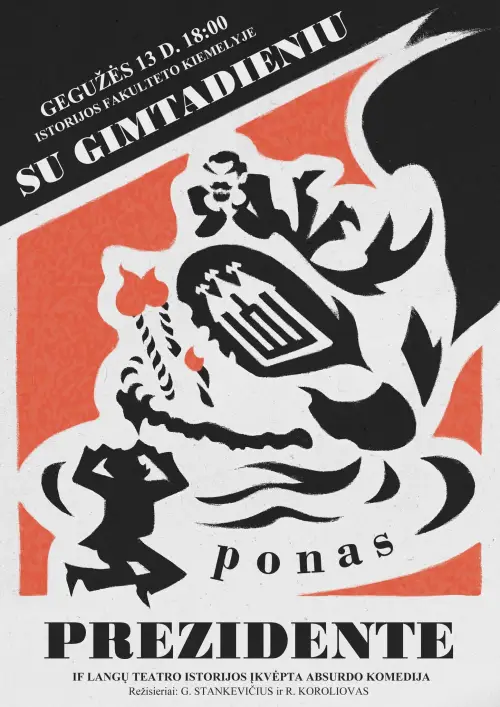 Постер до фільму "Su Gimtadieniu, Ponas Prezidente"