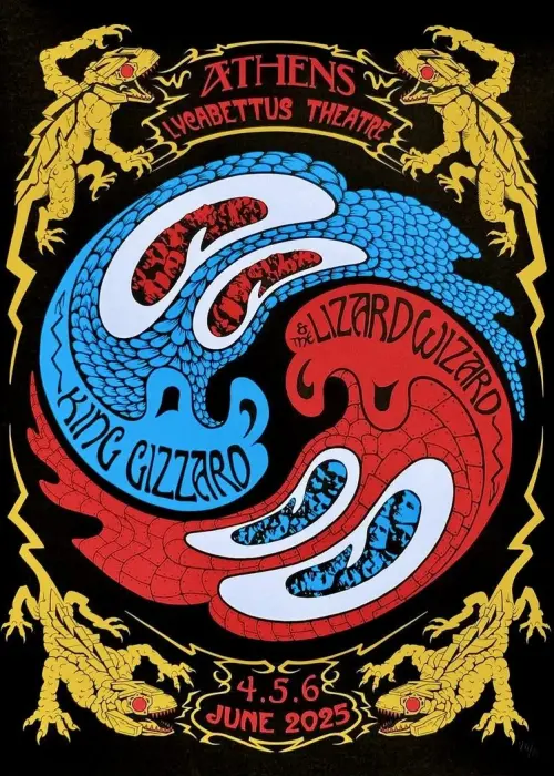 Постер до фільму "King Gizzard & The Lizard Wizard - Live in Athens 