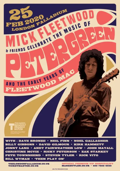 Постер до фільму "Mick Fleetwood and Friends: Celebrate the Music of Peter Green and the Early Years of Fleetwood Mac"