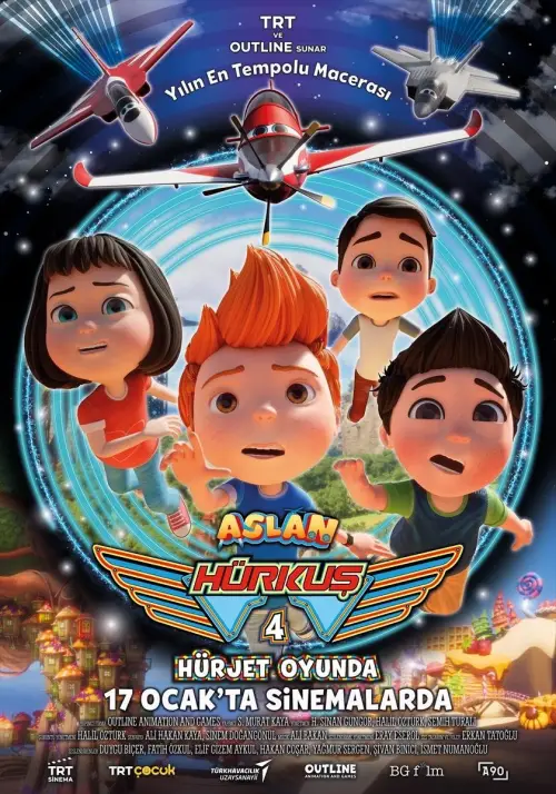 Постер до фільму "Aslan Hürkuş 4: Hürjet Oyunda"