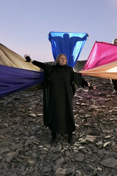 Постер до фільму "Songs of Hope and Despair. Performed by Bundschuh, Fish, Fox Tail, Rainbow, Dead Drummer,  Muse-Leaving Germany and by other agencies"