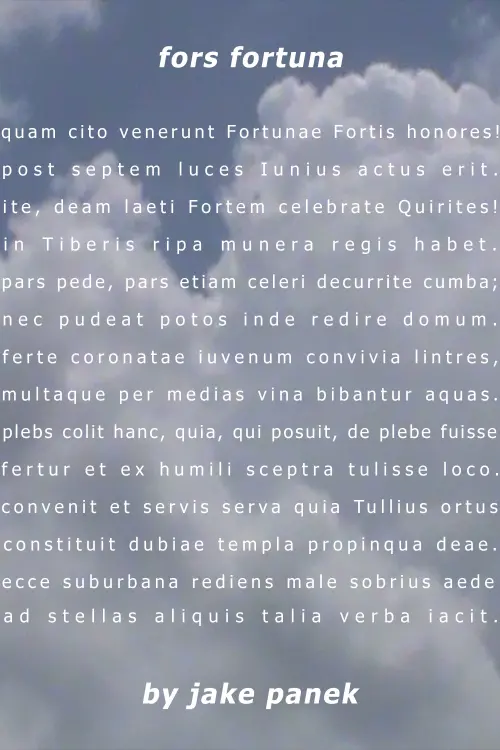 Постер до фільму "fors fortuna"