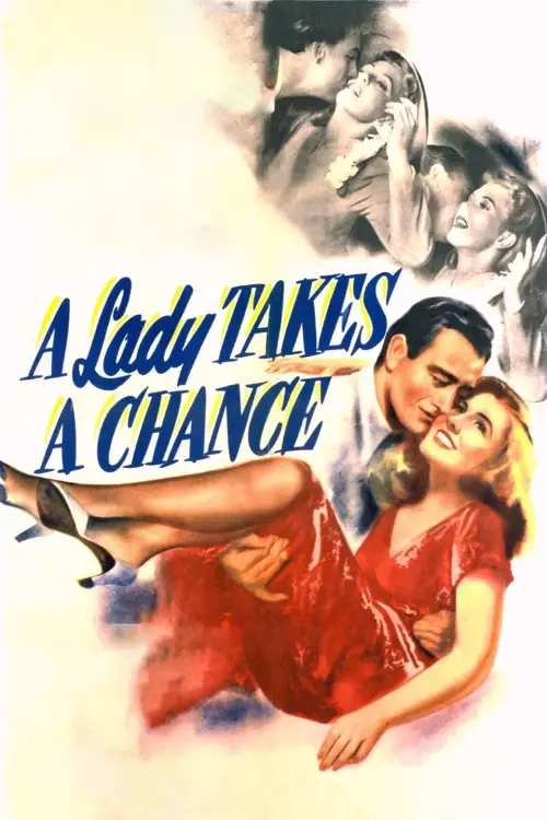 Постер до фільму "A Lady Takes a Chance"
