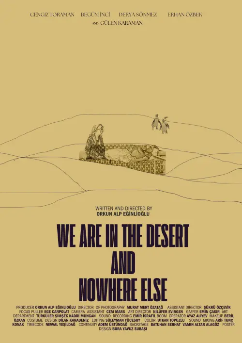 Постер до фільму "Çöldeyiz ve Başka Bir Yerde Değiliz"