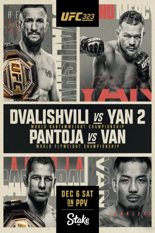 Постер до фільму "UFC 323: Dvalishvili vs. Yan 2"