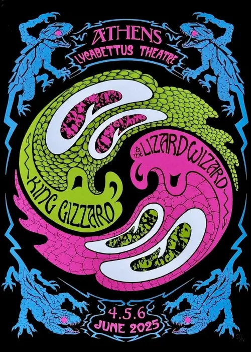 Постер до фільму "King Gizzard & The Lizard Wizard - Live in Athens 