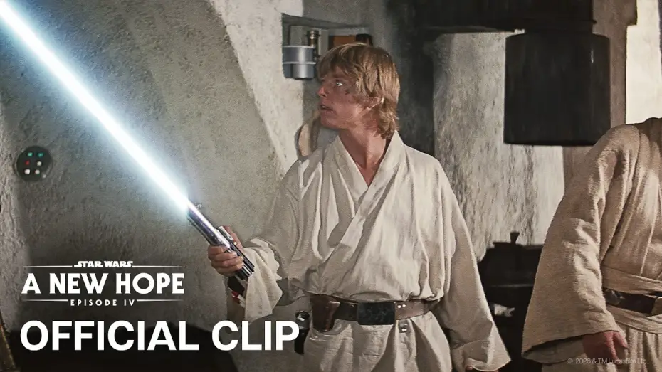 Відео до фільму Зоряні війни: Епізод 4 — Нова надія — Obi-Wan Gives Luke Skywalker His Father's Lightsaber - Official Clip