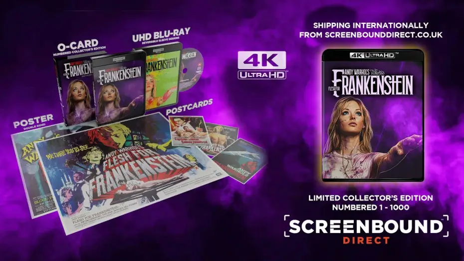 Відео до фільму Плоть Франкенштейна — 4K UHD Limited Edition Trailer