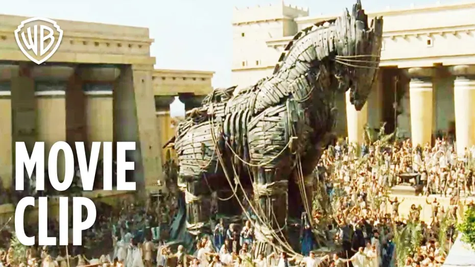 Відео до фільму Троя — Trojan Horse Battle Scene - Movie Clip