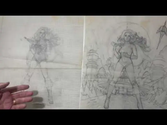Відео до фільму Барбарелла — Greg Hildebrandt 1977 Barbarella Reissue Poster Sketches